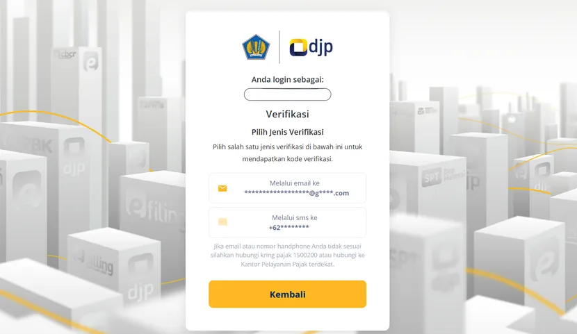 DJP Perkenalkan Fitur Multi Factor Authentication (MFA) pada Proses Login DJP Online